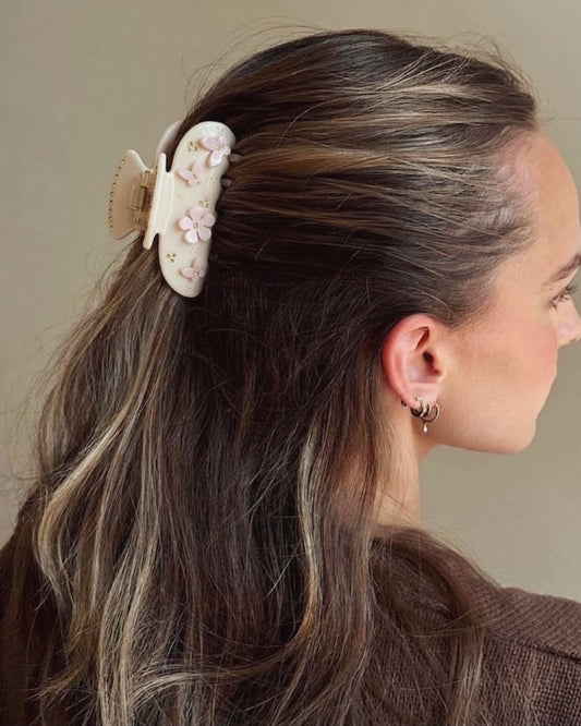 Pink Blossom Clip